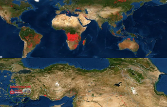 Nasa'dan Dünya Yangınları Haritası