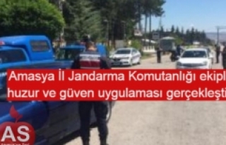 Amasya İl Jandarma Komutanlığı ekipleri huzur...