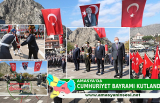 Amasya'da Cumhuriyet Bayramı Coşkusu