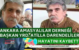 Ankara Amasyalılar Derneğ iBaşkan Yrd. Vefat Etti