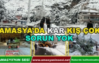 Amasya'da Kar Kış Çok Sorun Yok