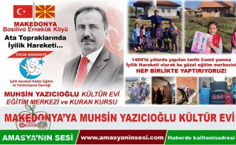 İyilik Hareketi'nden Makedonya'da Muhsin Yazıcıoğlu'na Vefa